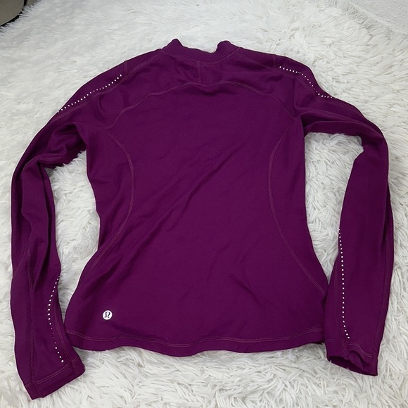 Lululemon Chase the Chill Long Sleeve Deep Fuschia - Picture 7 of 7